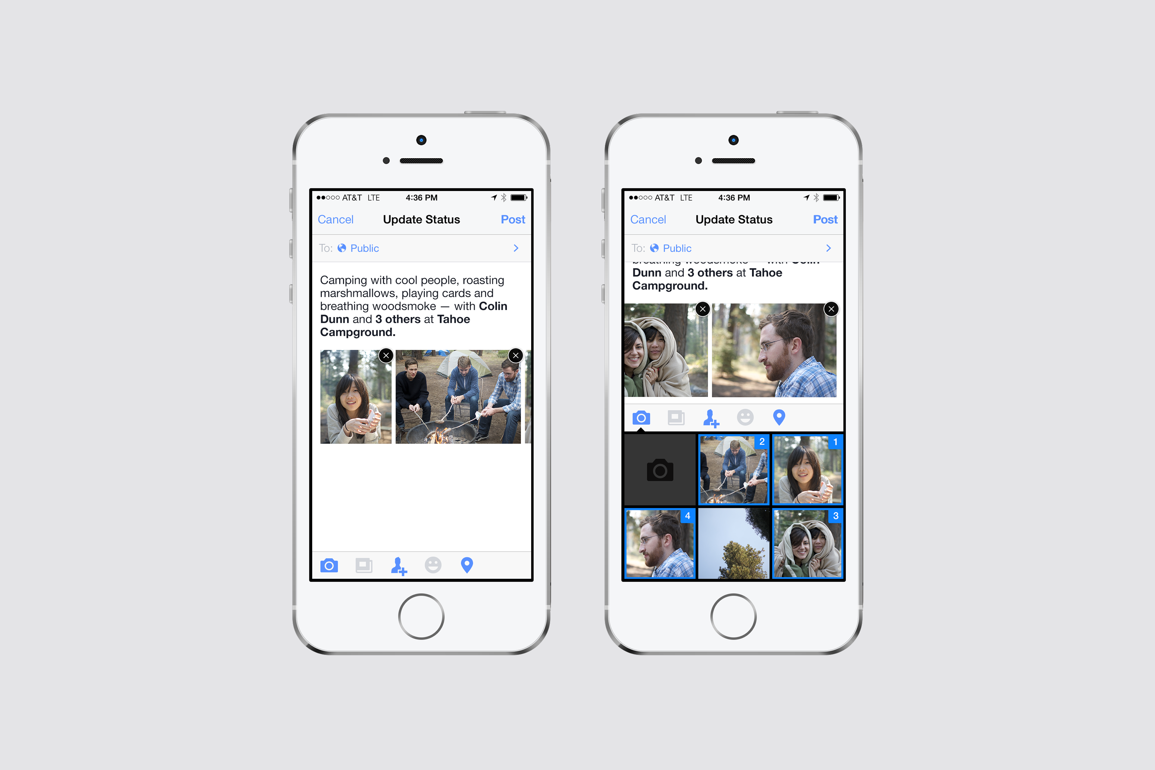 Streamlined photo selection experience with batch upload capabilities.